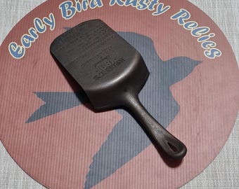 SPATULA! Wagner #8 100 Year Anniversary Cast Iron Skillet Repurposed Into Spatula, L Makers Mark