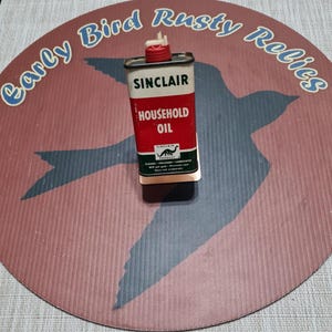 Vintage Sinclair Household Oil 4oz - Oil Can! 1/2 Full - Etsy