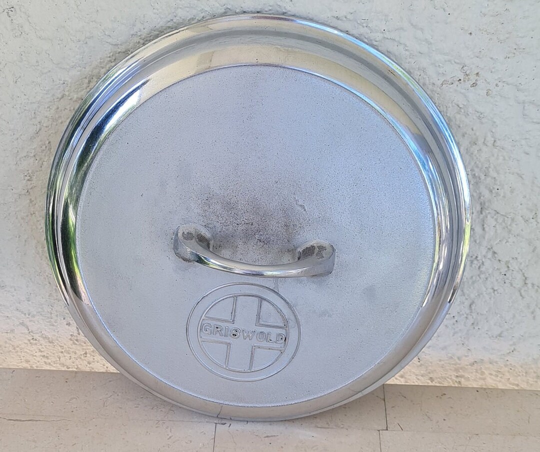 Griswold Cast Iron 8 Chrome Button Logo, Lid Only. Good Condition. Etsy