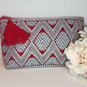 Mexikanische handbestickte Schminktasche, (Baumwolle) original aus Chiapas.