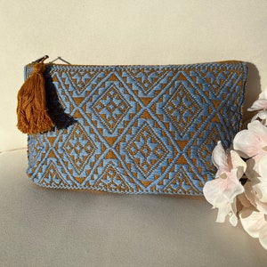 Mexikanische handbestickte Schminktasche, (Baumwolle) original aus Chiapas.