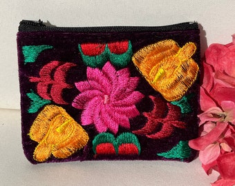 Borsa messicana ricamata a mano, (cotone) originale del Chiapas.