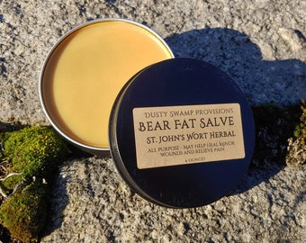 St. John's Wort Herbal Bear Fat Salve