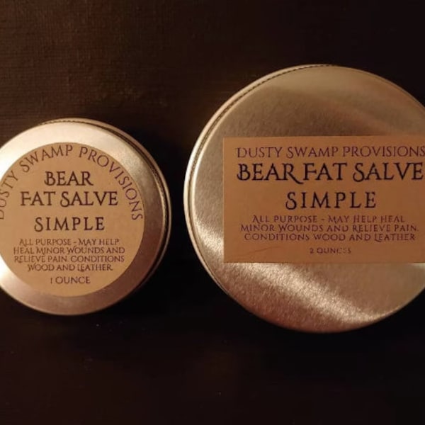 Simple Bear Fat Salve