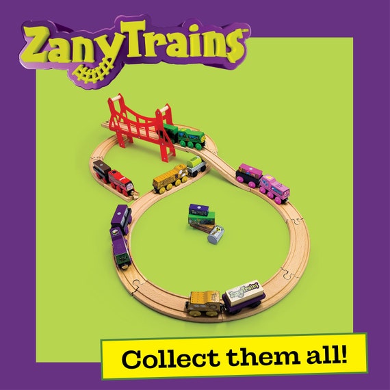 Zany Trains – Sugar Rush Susie – Series 1 – Wooden Train and Cargo