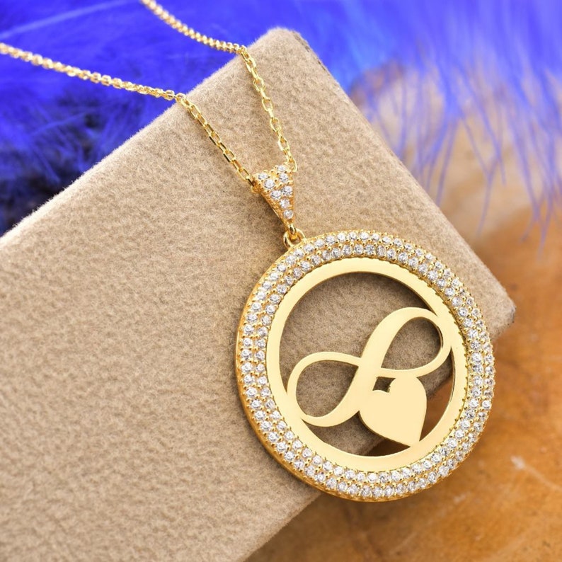 925 Sterling Silver Infinity Heart Locket Necklace, Victorian Locket Necklace, Silver Locket