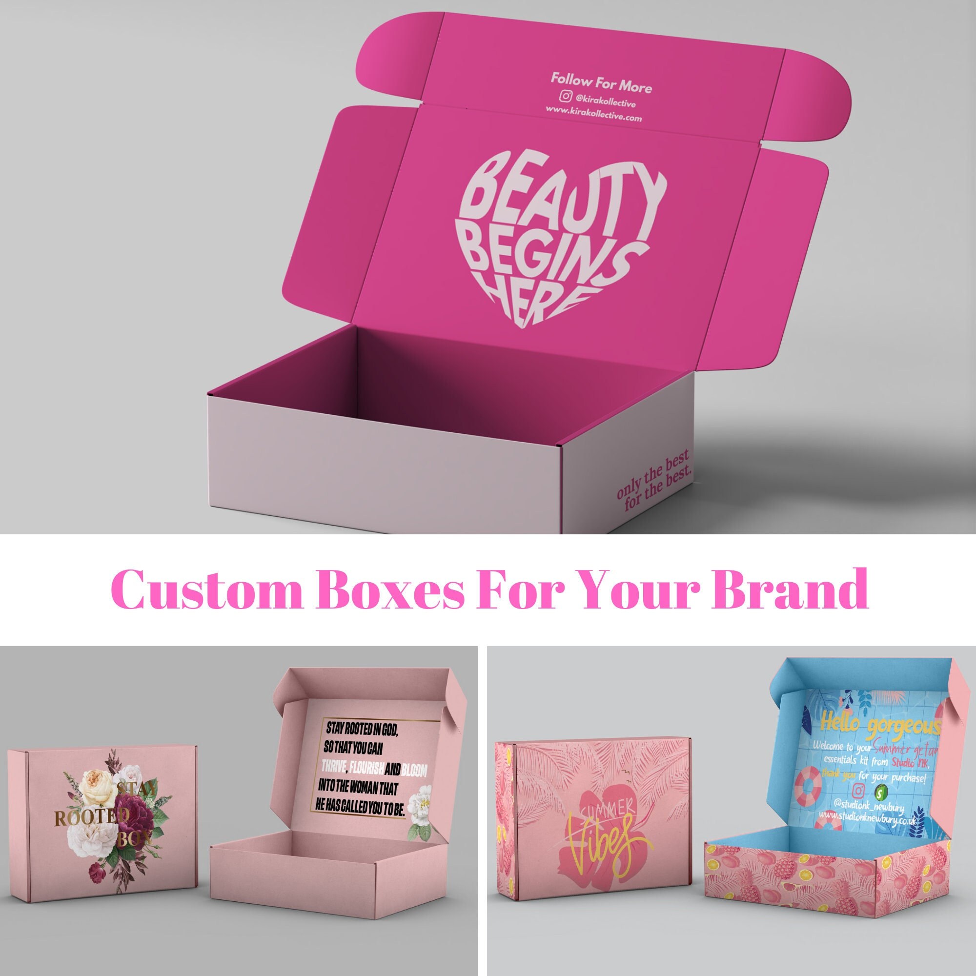 Custom Subscription Box Made to Order Package Designs Etsy