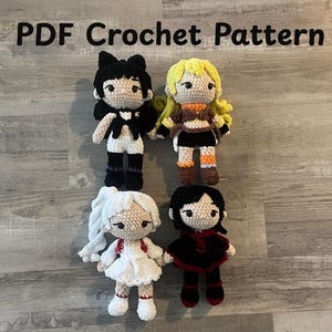 Huntress Team Crochet Doll Pattern Bundle (4-in-1 PDF Download)
