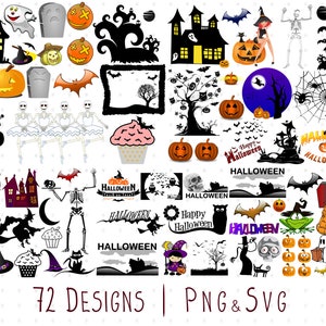 Vintage Gothic Halloween Clipart SVG PNG Gráfico por Digital Magpie Design  Studio · Creative Fabrica