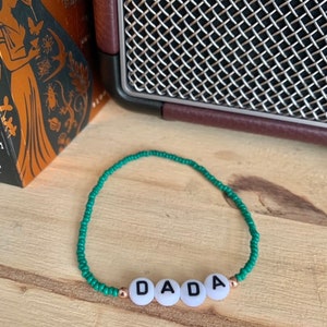 Mama/mummy/mum/daddy personalised beaded bracelet image 9