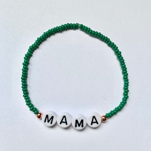 Mama/mummy/mum/daddy personalised beaded bracelet image 7