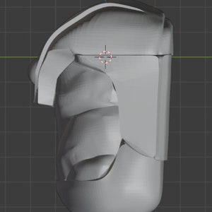 K&ouml;nnte beinhalten: Ein graues 3D-Modell einer Flasche mit einem einzigartigen, abstrakten Design. Die Flasche hat einen abgerundeten Boden und eine breite, offene Oberseite.