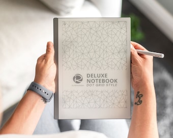 Undated Notebook | reMarkable 2 template |  hyperlinked daily notes, remarkable notebook, remarkable journal, instant download