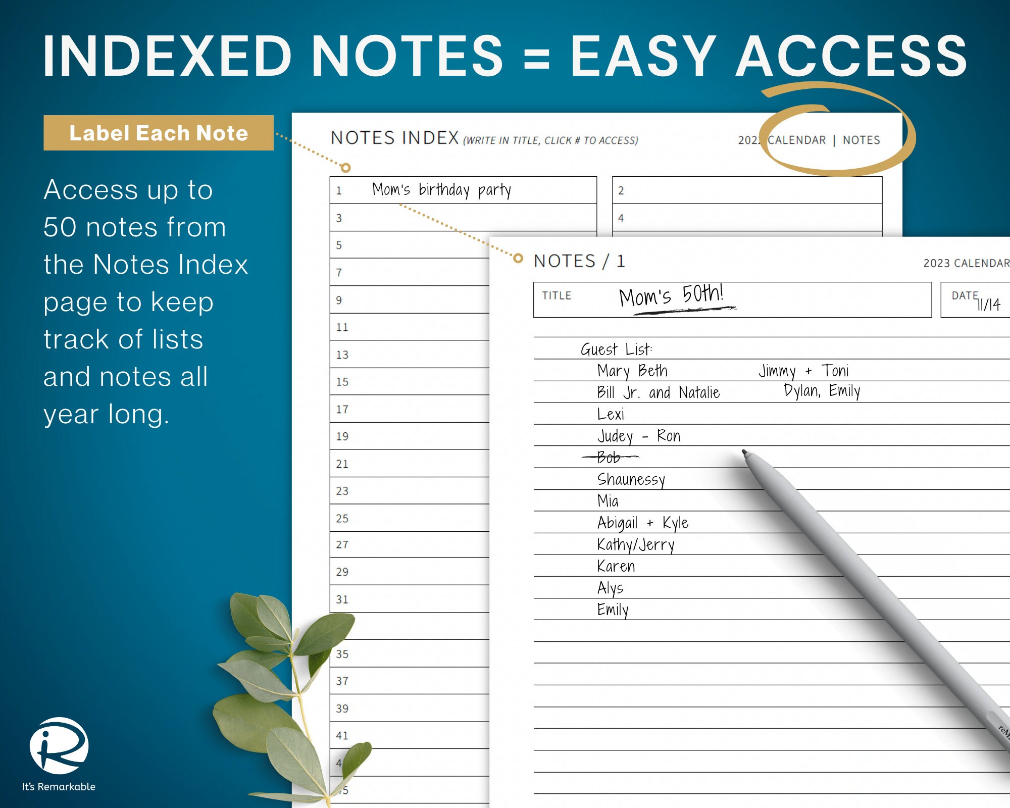 2023 Daily Journal Remarkable 2 Template Remarkable 2 Etsy