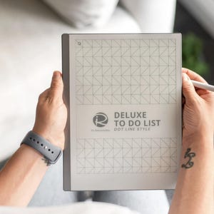 remarkable 2 template | Undated To Do List | hyperlinked daily to dos, remarkable notes, to do list, instant download