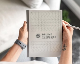 remarkable 2 template | Undated To Do List | hyperlinked daily to dos, remarkable notes, to do list, instant download