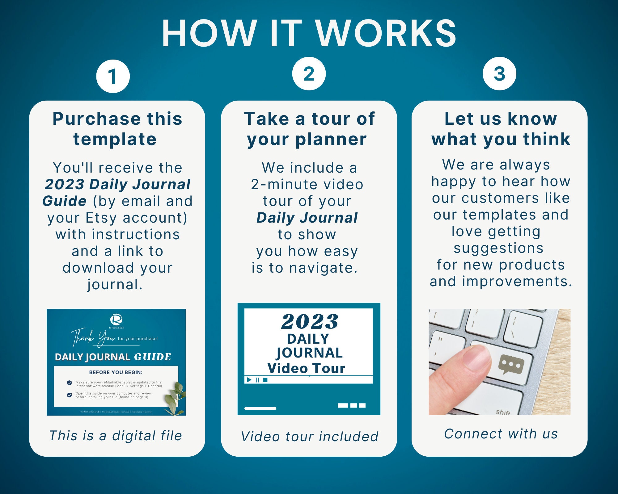 2023 Daily Journal Remarkable 2 Template Remarkable 2 Etsy
