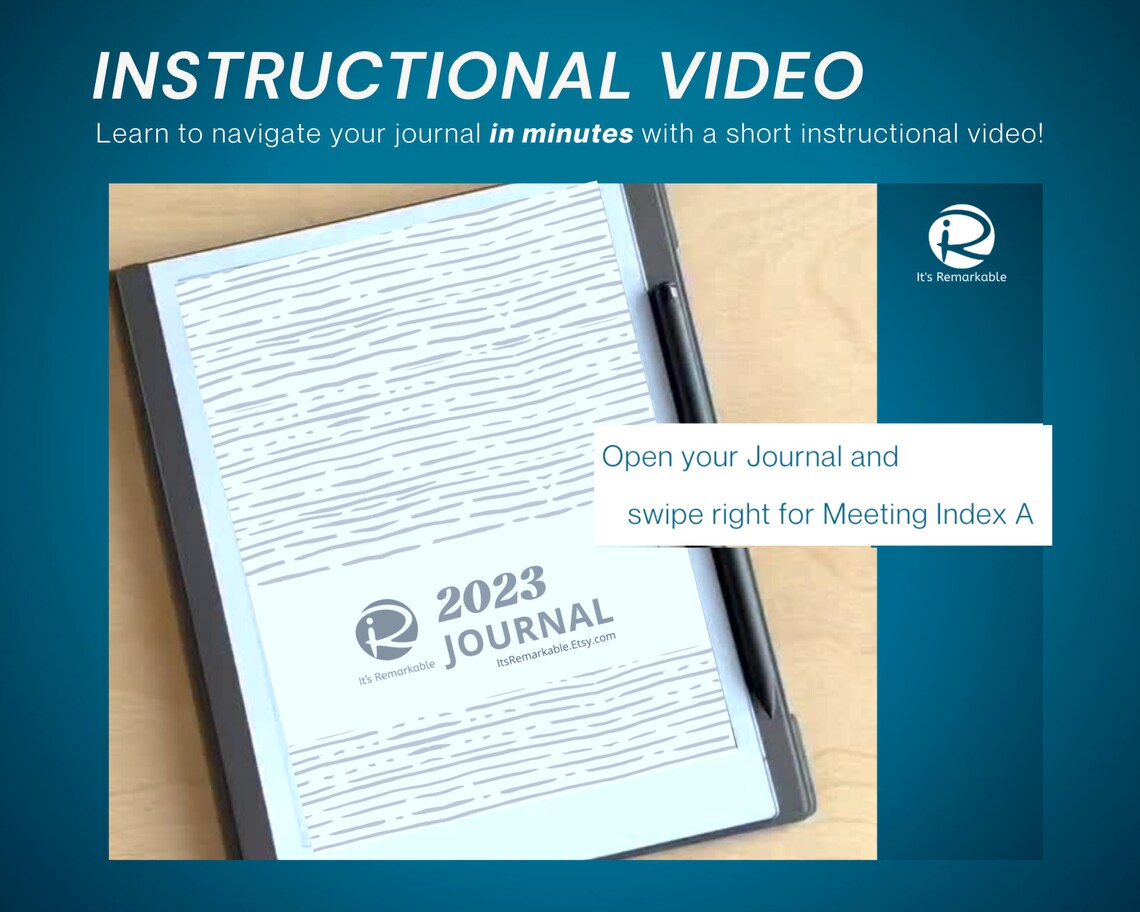 2023 Daily Journal Remarkable 2 Template Remarkable 2 Etsy