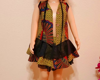 African Ankara Jacket & Skirt Set