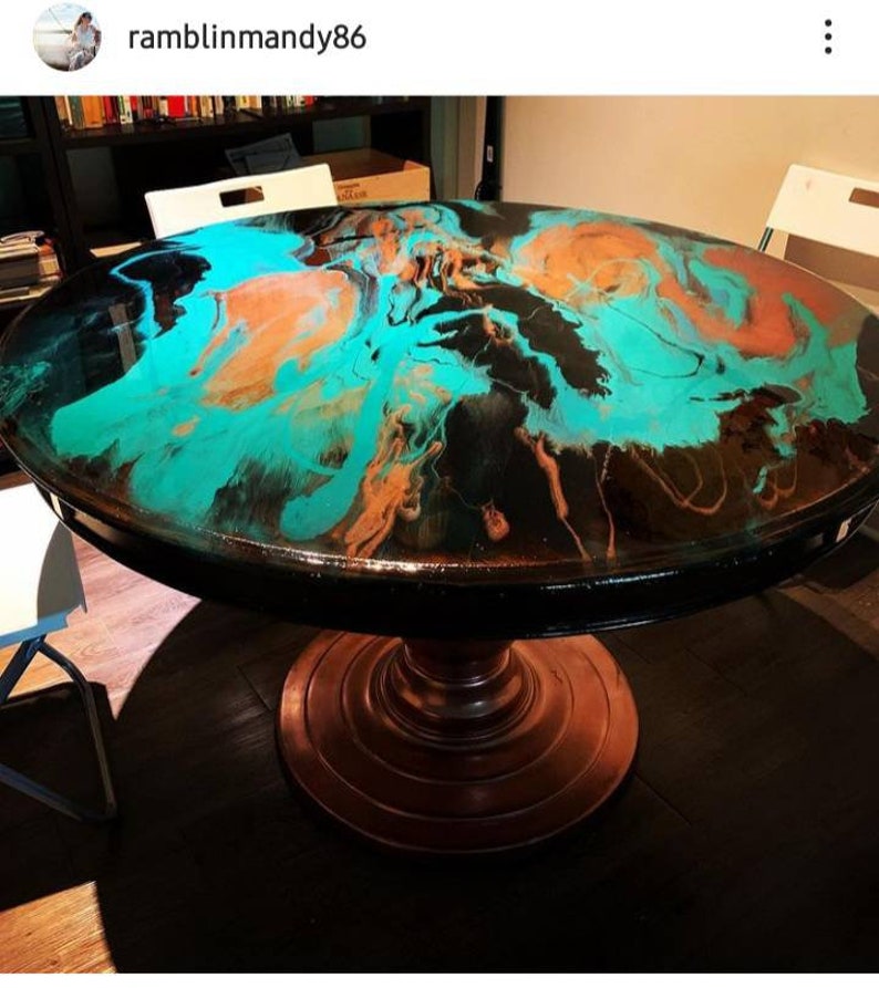 Custom Resin Art Tables Etsy