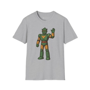 Retro Robot Graphic Tee: 70s Sci-Fi Unisex T-Shirt