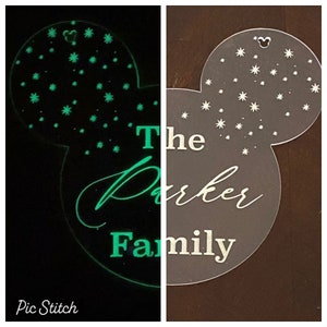 Glow In The Dark Personalized Stroller Tag, Stroller spotter, Custom Stroller Tag, Identification Tag, Scooter Tag