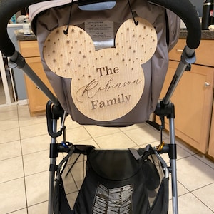 Personalized Stroller Tag, Stroller spotter, Tag, Custom Stroller Tag, Wheelchair Tag, Scooter Tag