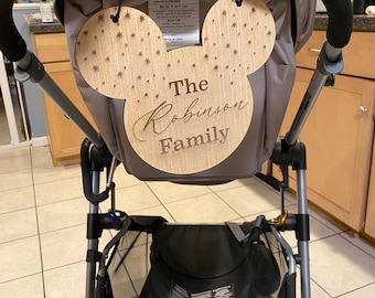 Etiqueta de cochecito personalizada, etiqueta de identificación de cochecito, etiqueta de cochecito personalizada, etiqueta de silla de ruedas, etiqueta de scooter