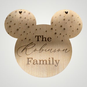 Personalized Mickey Stroller Tag, Stroller spotter, Tag, Custom Stroller Tag, Wheelchair Tag, Scooter Tag