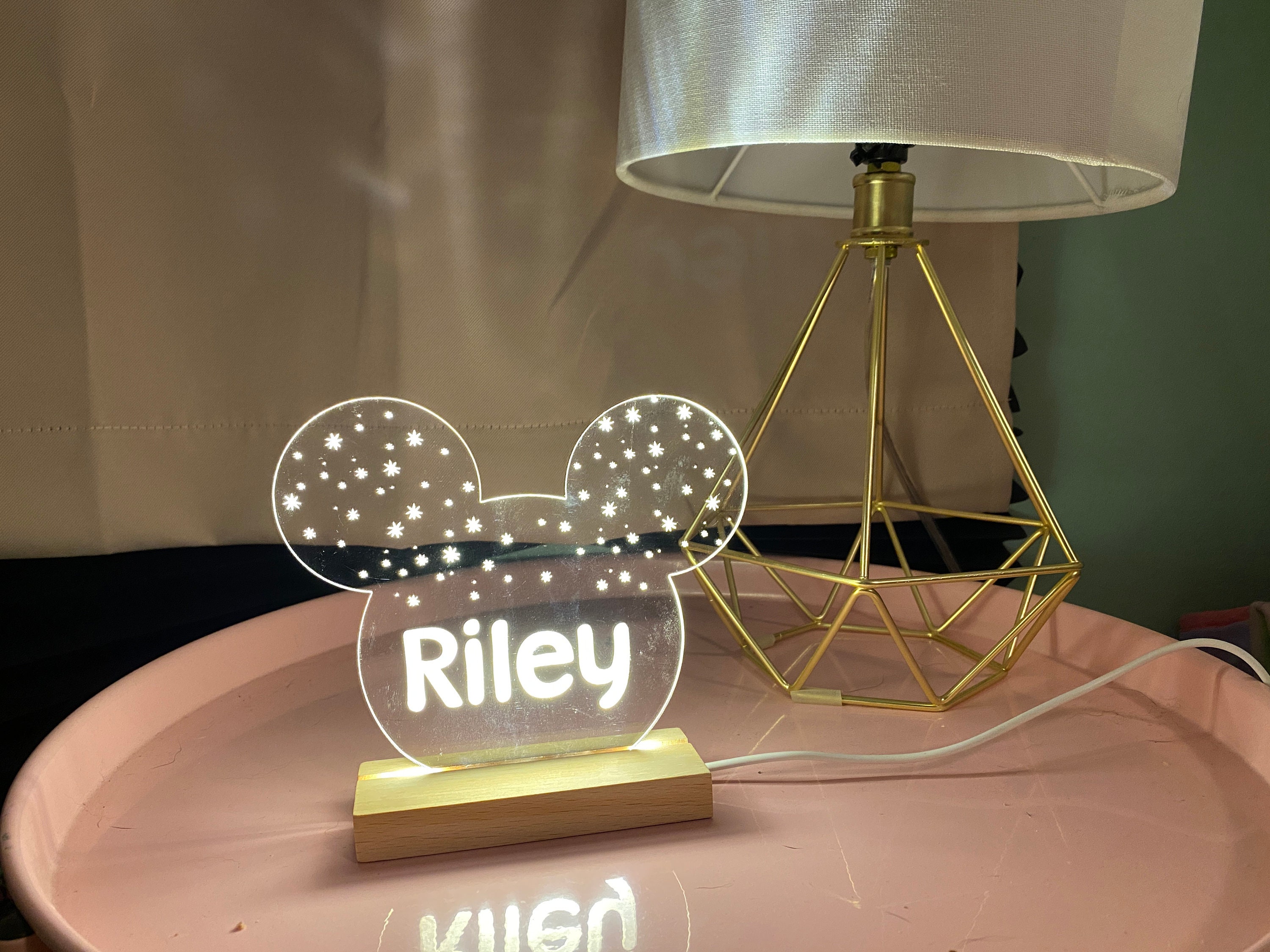 Disney Home Mickey Mouse Night Light Bedroom Decor Desk Lamp Children Adults  NEW