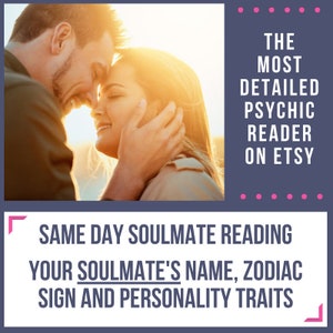 Powerful Soulmate Reading - Same Day - Detailed - Psychic Prediction