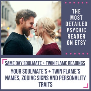 Soulmate Reading + Twin Flame Reading - Who is My Soulmate & Twin Flame - Same Day Psychic Prediction