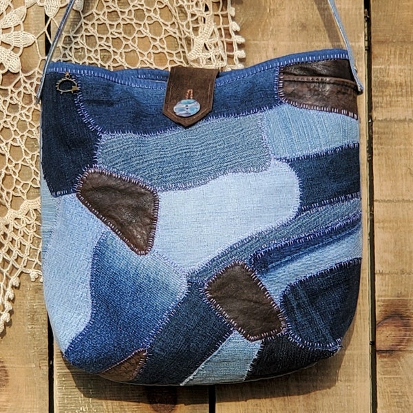 Denim Handbag - Etsy