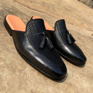 Mens Backless Shoes Etsy UK