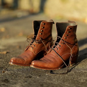Mens lace up roper boots outlet
