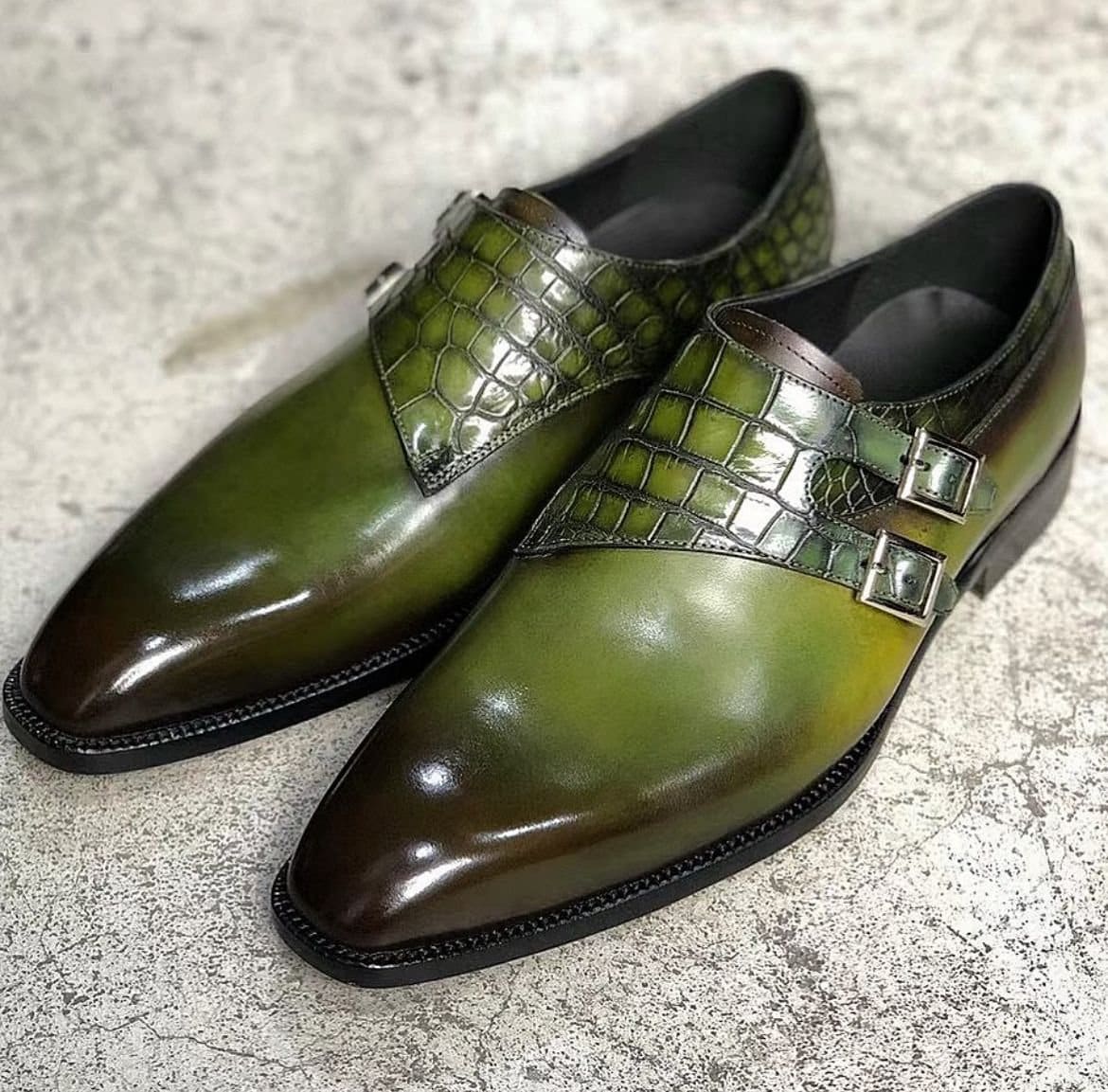 Mens Green Shoes.