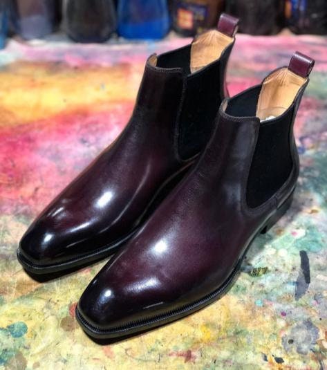 Pure Handmade Leather Chelsea Boots for Men's Gifts for Him - Etsy