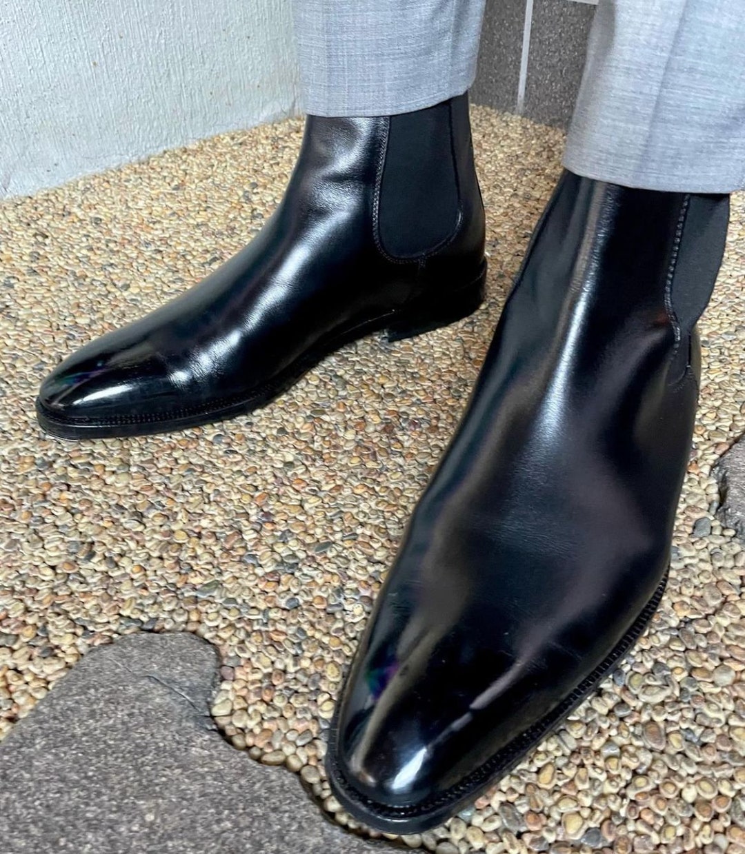 pure leather chelsea boots