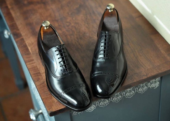 Zapatos Oxford pura piel hechos a mano para hombre - Etsy