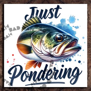 Divertido simplemente reflexionando sobre la granja de pesca Clipart Camisa Diseño de sublimación Descarga digital PNG Instant DIGITAL UVDTF, Jarro de vidrio png Diseño, Camiseta