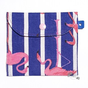 Funda Multiusos de tela, Tarjetero, Cartera Monedero, Funda Tela Mascarilla, guarda joyas viaje, complemento bolso – FLAMENCO ROSA