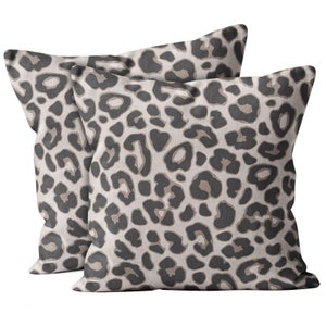 Set of 2, Leopard Jaguar Pattern Print,  Throw Pillow Cover, Double Side Printed 16''X16'' 18"x18" 20''X20"-Decorative Case.Print -