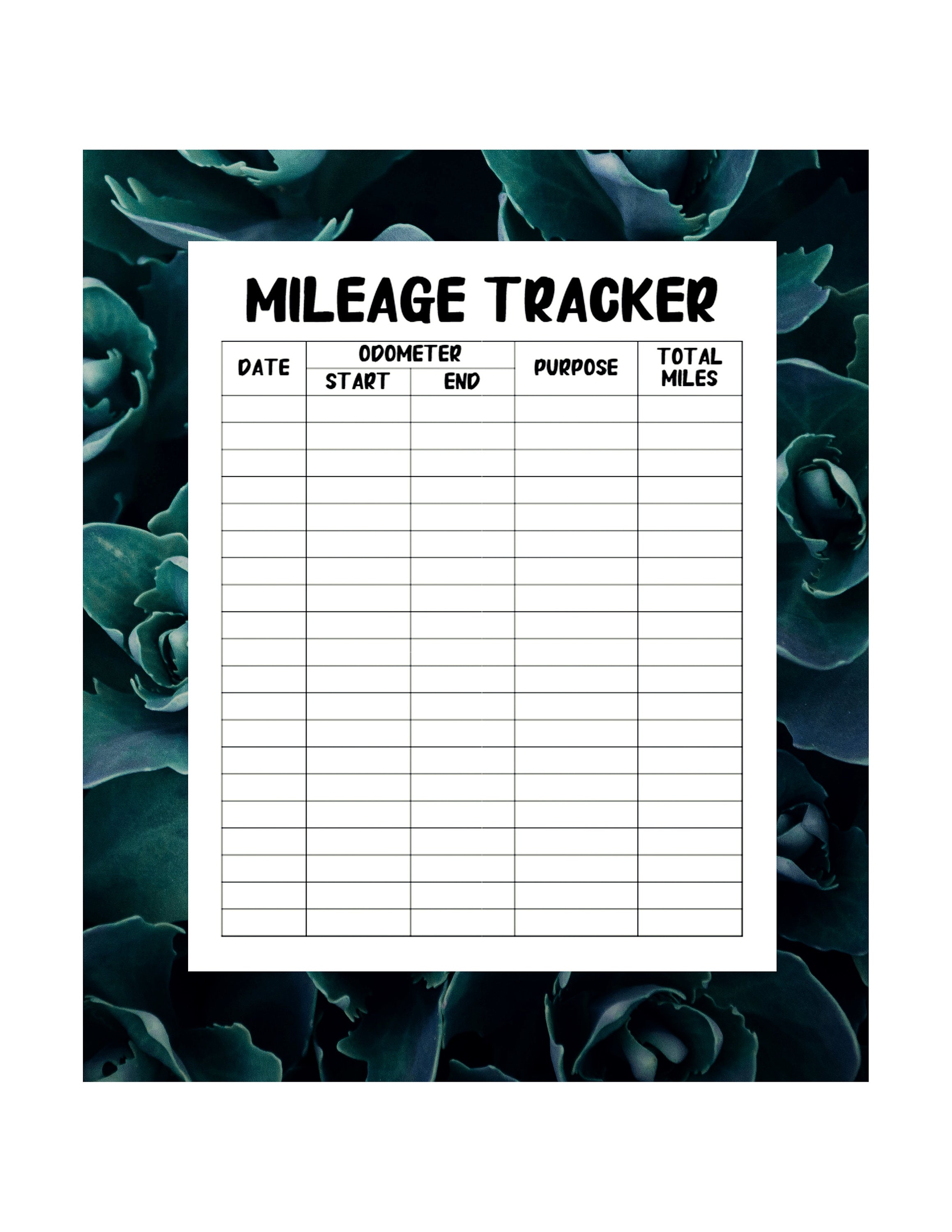 Mileage Tracker Log Amazon Flex, Spark, Uber Eats, Doordash, Roadie ...