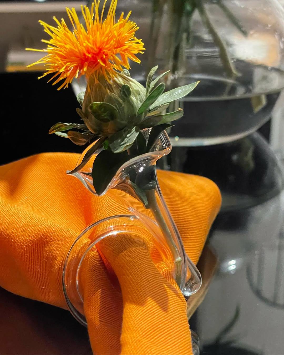 Glass Napkin Rings, holder (12 rings ina set)