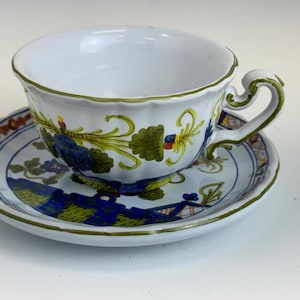 CAC Faenza Tee-/Kaffee-Tasse mit flacher Untertasse