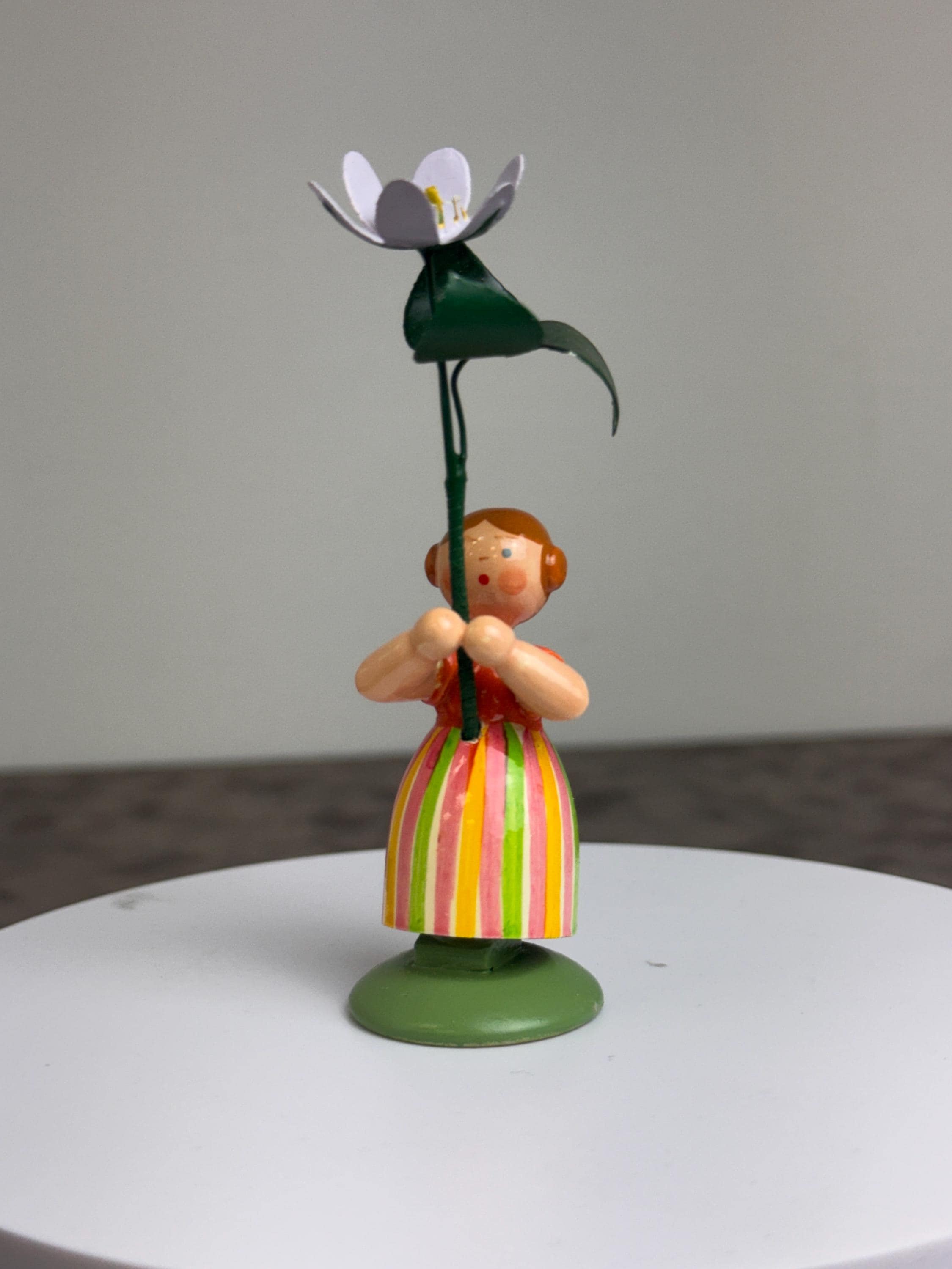 Erzgebirge Wooden Flower Girl - Etsy