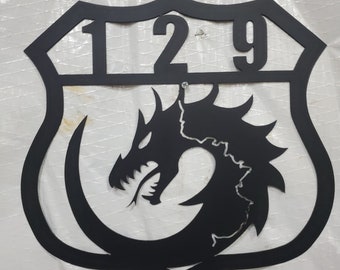 Tail of the Dragon route 129 metal sign usa made