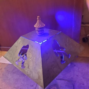 Bigfoot sasquatch metal lamp shade custom usa made