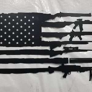 2nd amendment American flag metal usa made