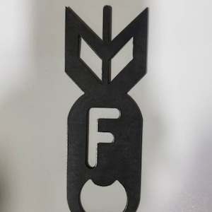 F bomb bottle opener usa made metal
